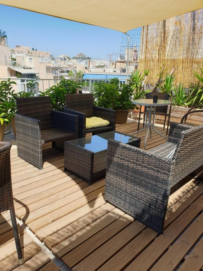 Renovated Studio With Roof Garden Access, 15 M Walk To Acropolis Lejlighed Athen Eksteriør billede