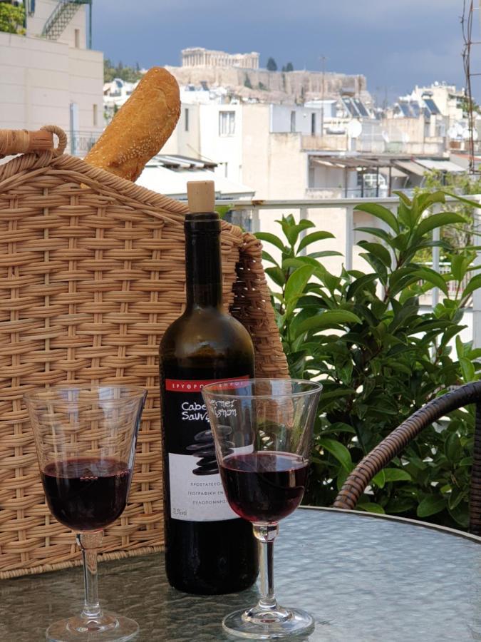 Renovated Studio With Roof Garden Access, 15 M Walk To Acropolis Lejlighed Athen Eksteriør billede