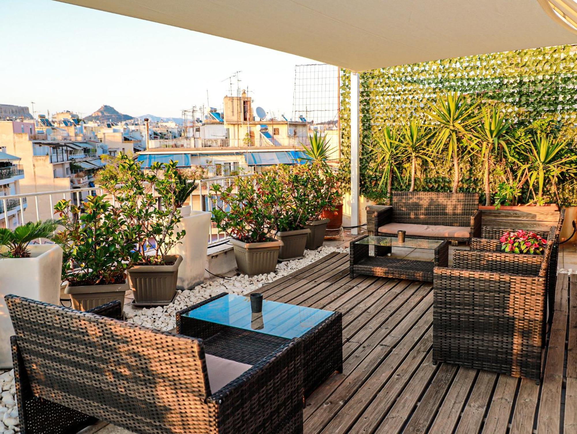 Renovated Studio With Roof Garden Access, 15 M Walk To Acropolis Lejlighed Athen Eksteriør billede